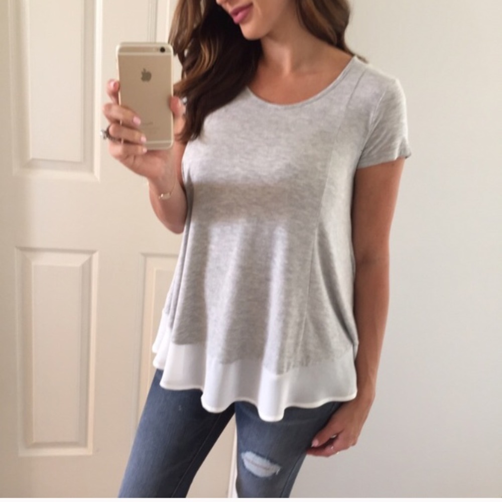 Grey Loose Short Sleeve